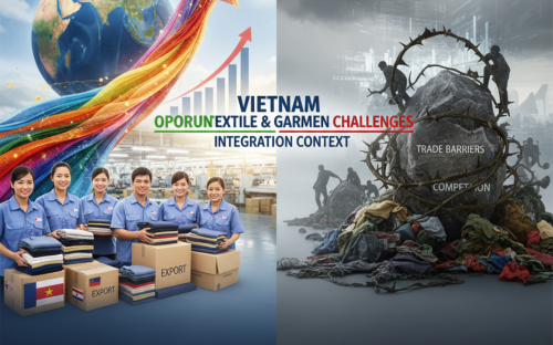 Cơ hội và thách thức xuất khẩu dệt may Việt Nam trong bối cảnh hội nhập