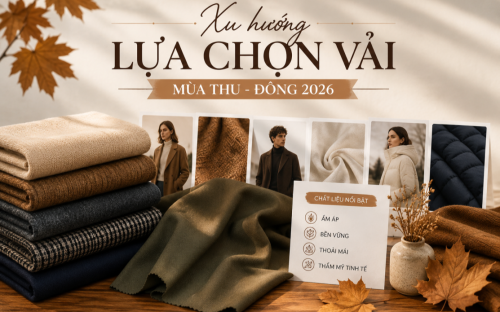 Xu hướng lựa chọn vải mùa Thu - Đông 2026: Chất liệu nào sẽ dẫn đầu thị trường?
